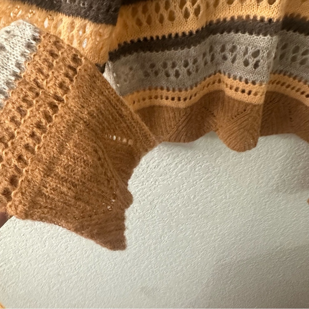 NEW MOTHER THE MOCK NECK SCALLOP JUMPER IN MISTY MOUNTAIN TOP SWEATER - Picture 5 of 10